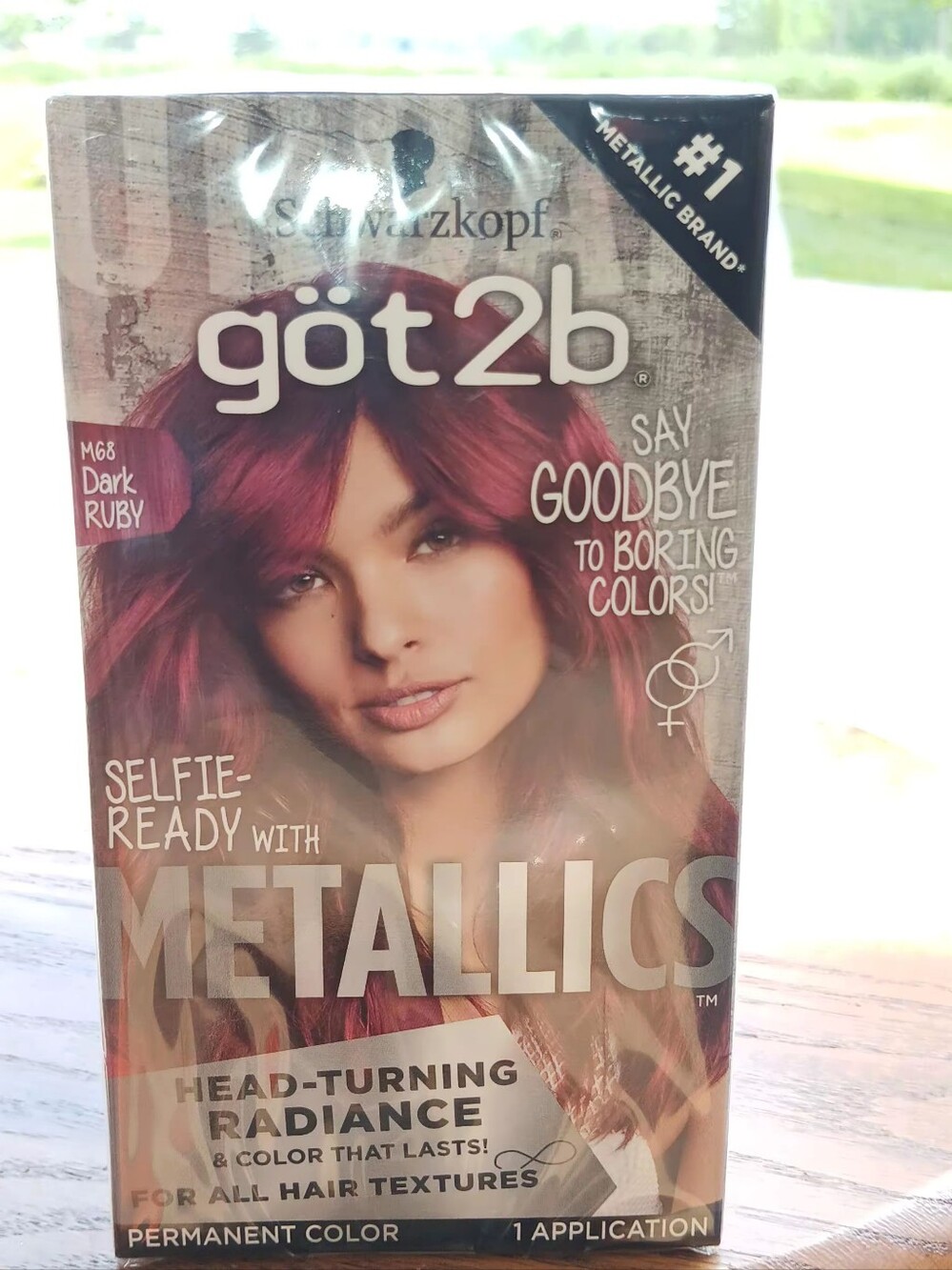 göt2b Metallics Permanent Hair Color - Dark Ruby